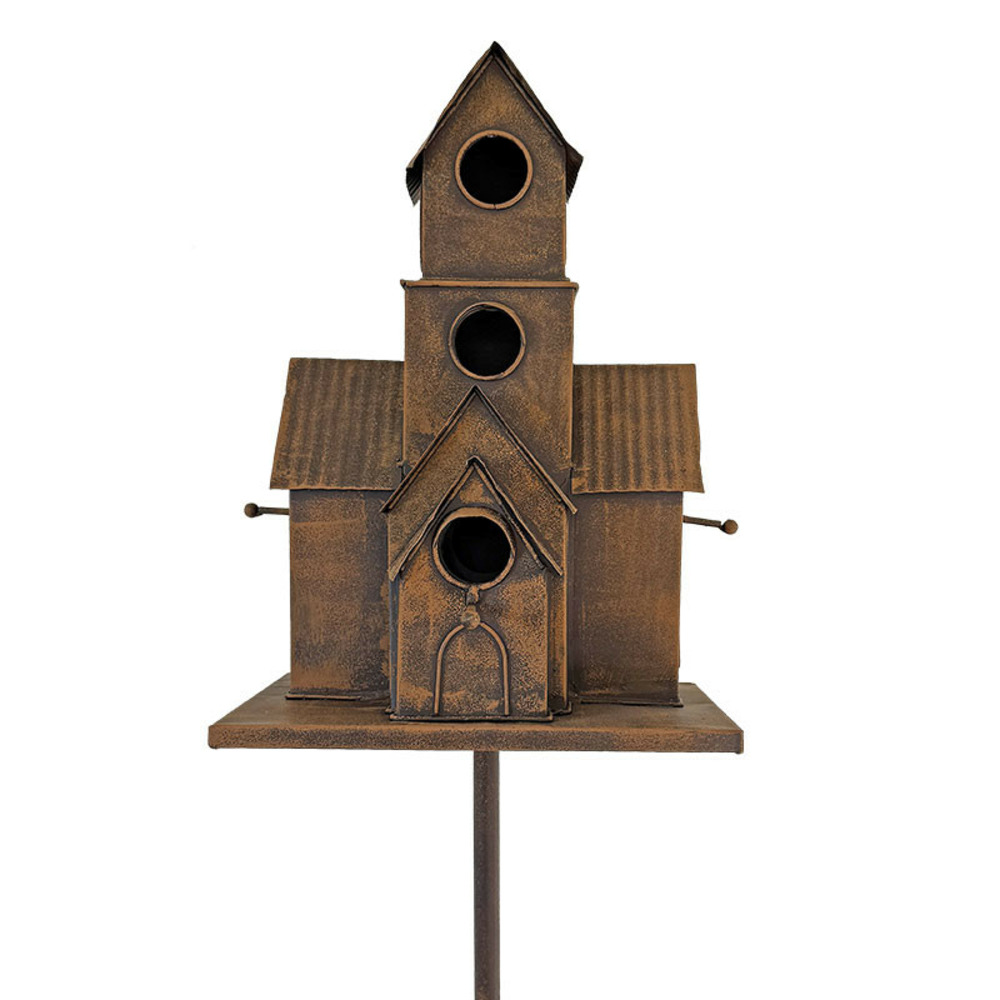 Grand nichoir oiseaux maison à planter 166x20x28cm