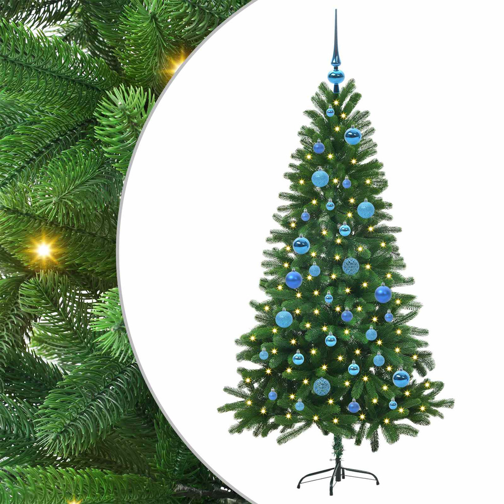 Sapin de noël avec 150 led avec support vert 150 cm pe