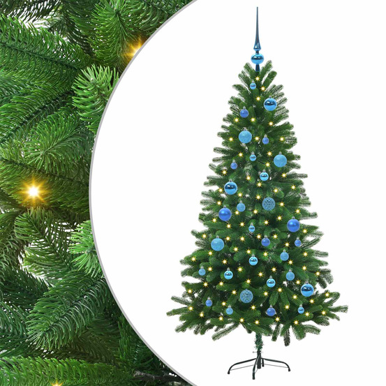 Sapin de noël avec 150 led avec support vert 150 cm pe