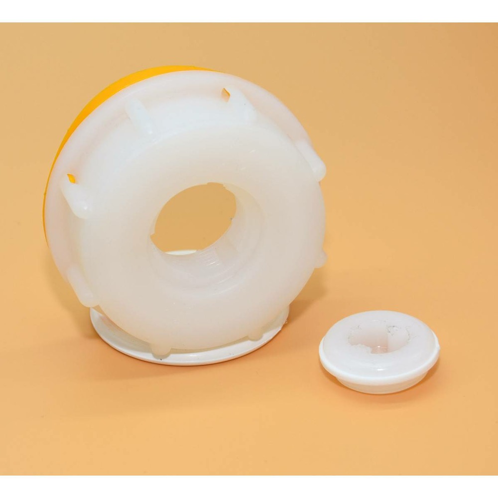 Bouchon femelle s60x6 ( din61) avec taraudage 3/4 pouce et bague d'inviolabilité