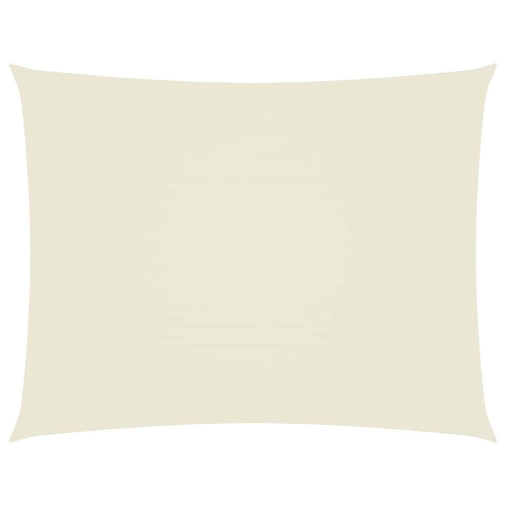 Voile de parasol tissu oxford rectangulaire 4x6 m crème