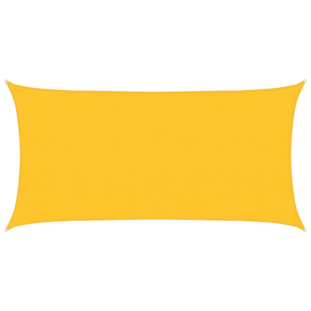 Voile d'ombrage 160 g/m² rectangulaire jaune 2x3,5 m pehd