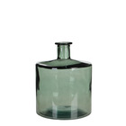 Mica decorations - vase bouteille en verre recyclé vert h26