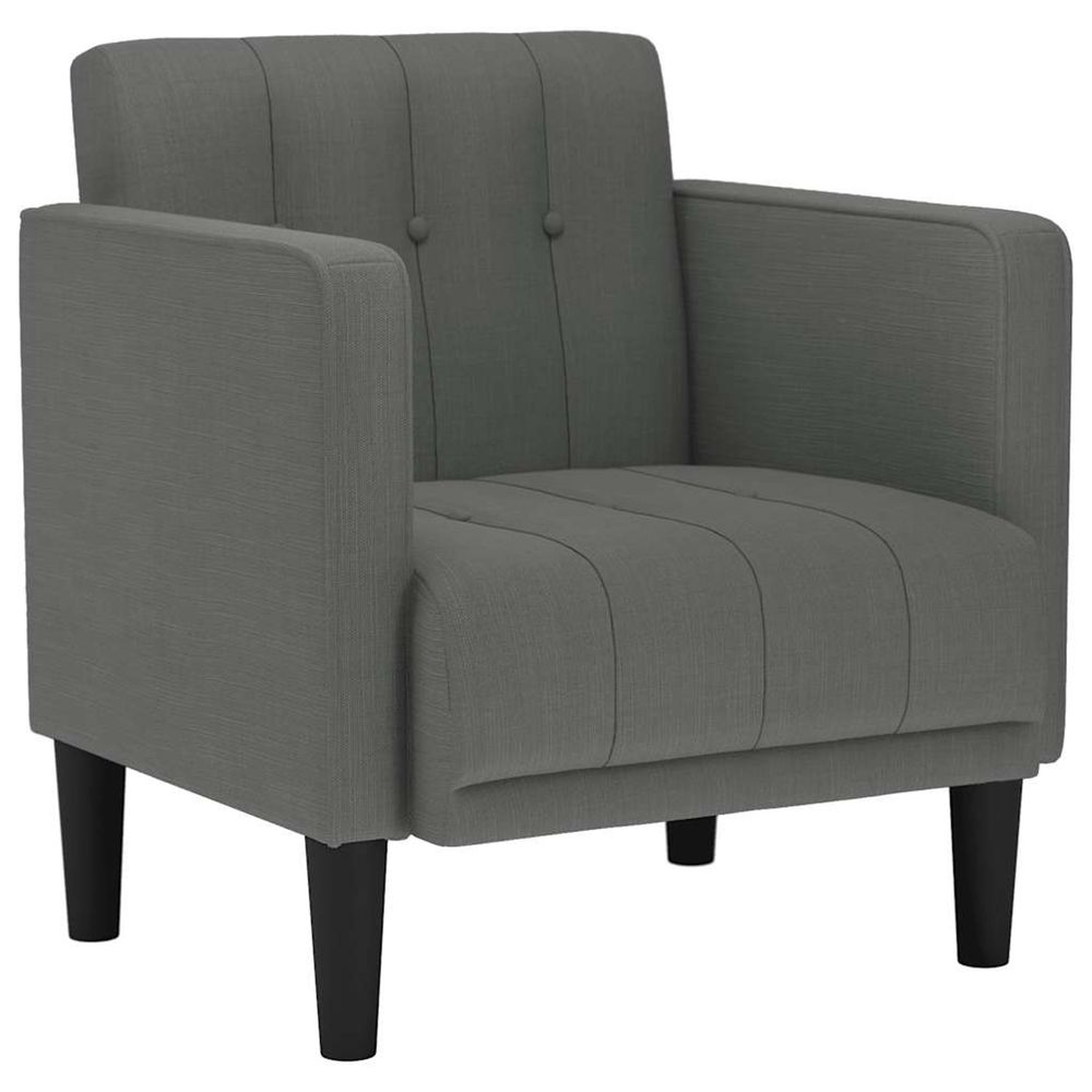 Canapé-chaise accoudoirs gris foncé 53 cm tissu