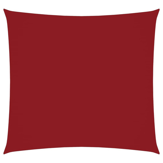 Voile de parasol tissu oxford carré 6x6 m rouge