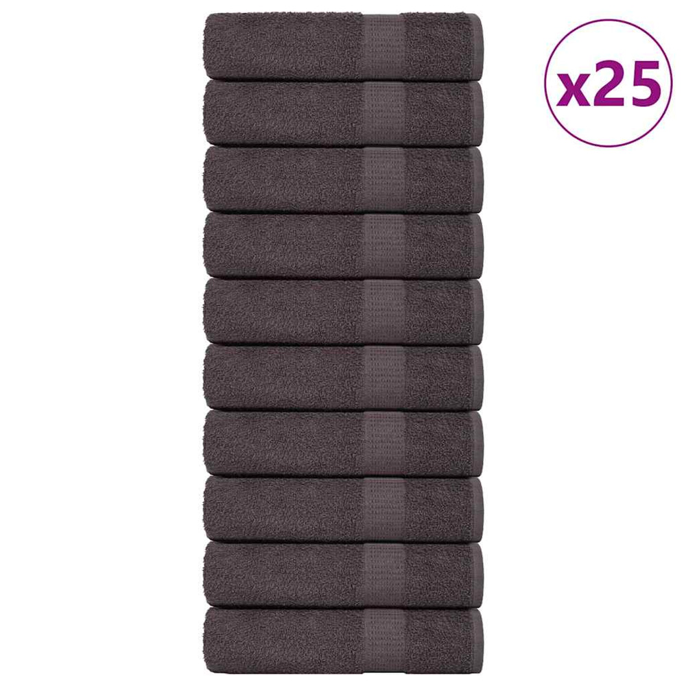 Serviettes de bain 25 pcs frogn anthracite 100x150 cm 100% coton
