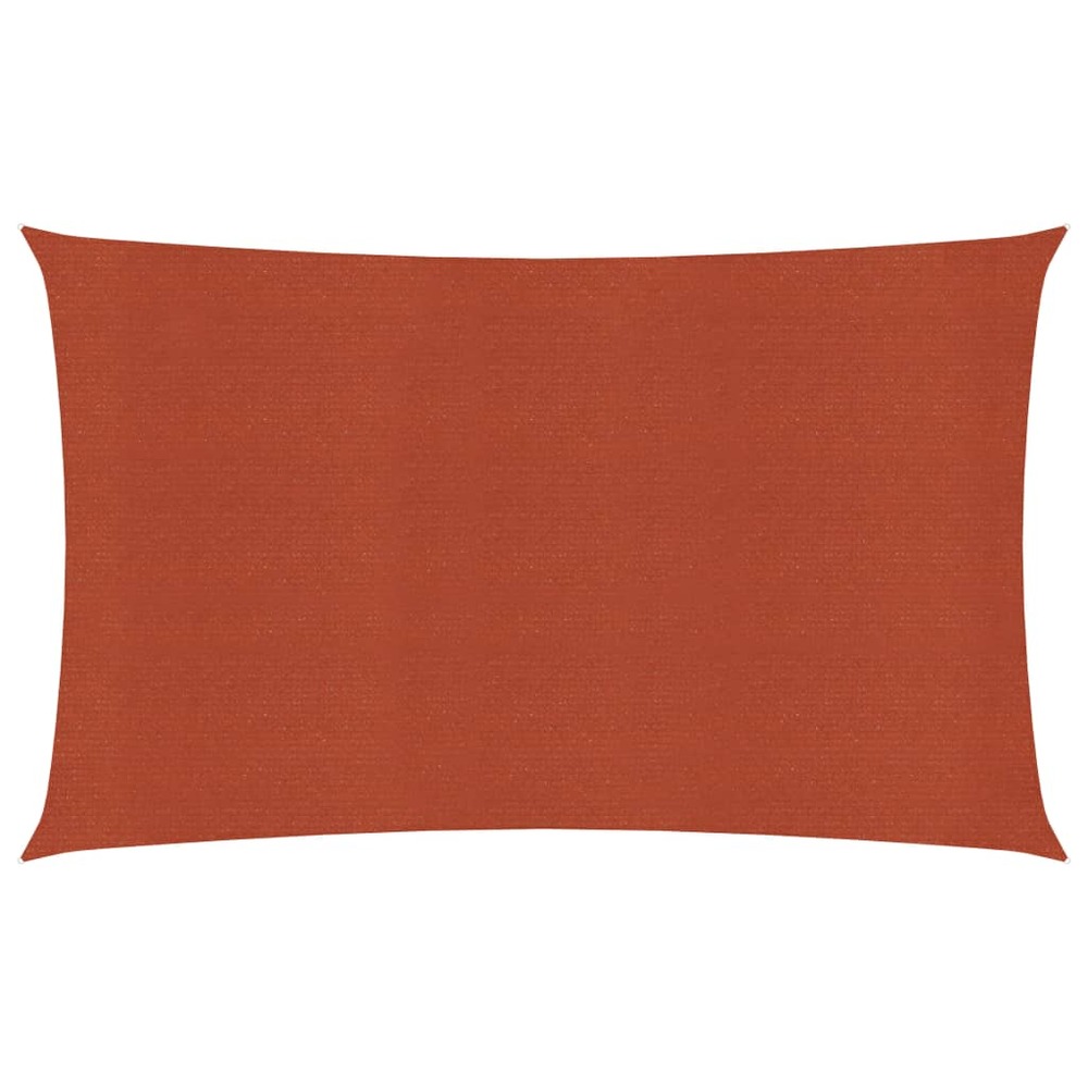 Voile d'ombrage 160 g/m² terre cuite 2 x 5 m pehd