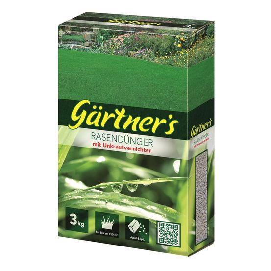 Engrais pour gazon avec désherbant 3 kg
