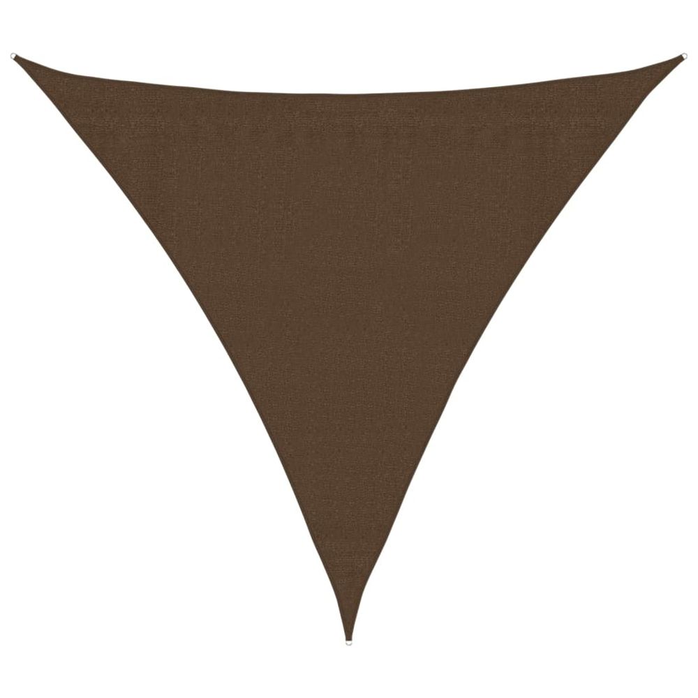 Voile d'ombrage 160 g/m² marron 3x3x3 m pehd