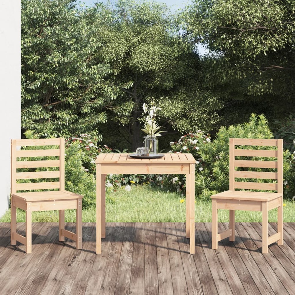 Ensemble de bistrot de jardin 3 pcs bois de pin massif