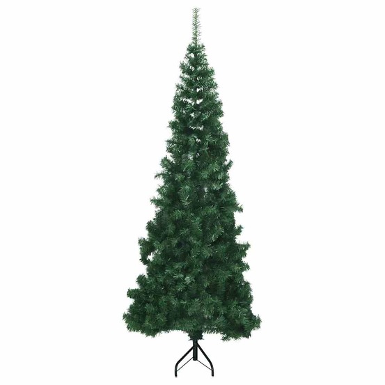 Sapin de noël artificiel d'angle vert 210 cm pvc