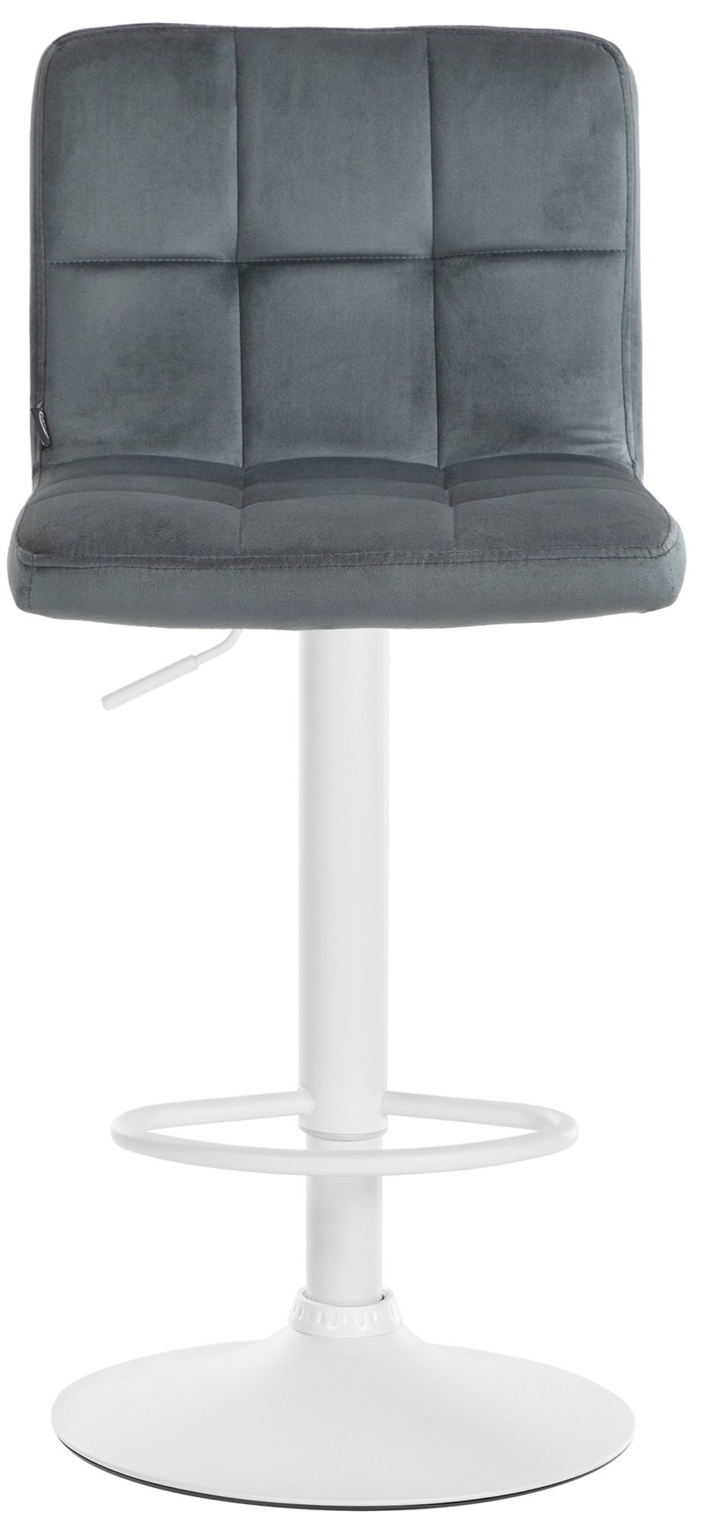 Tabouret de bar peru velours blanc