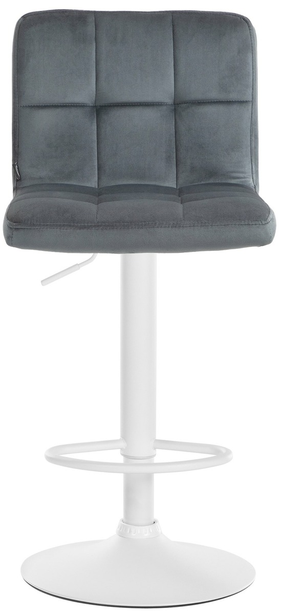 Tabouret de bar peru velours blanc