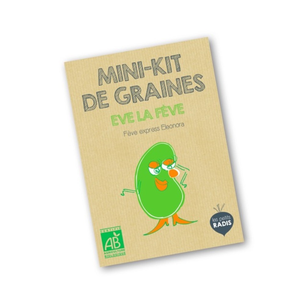 Mini kit de graines bio d'eve la fève