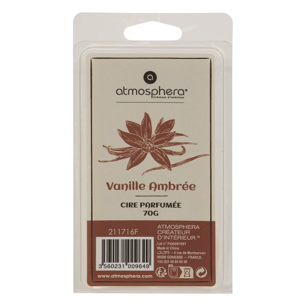 Cire parfumée laura vert cèdre l5,5xp2xh10,2cm