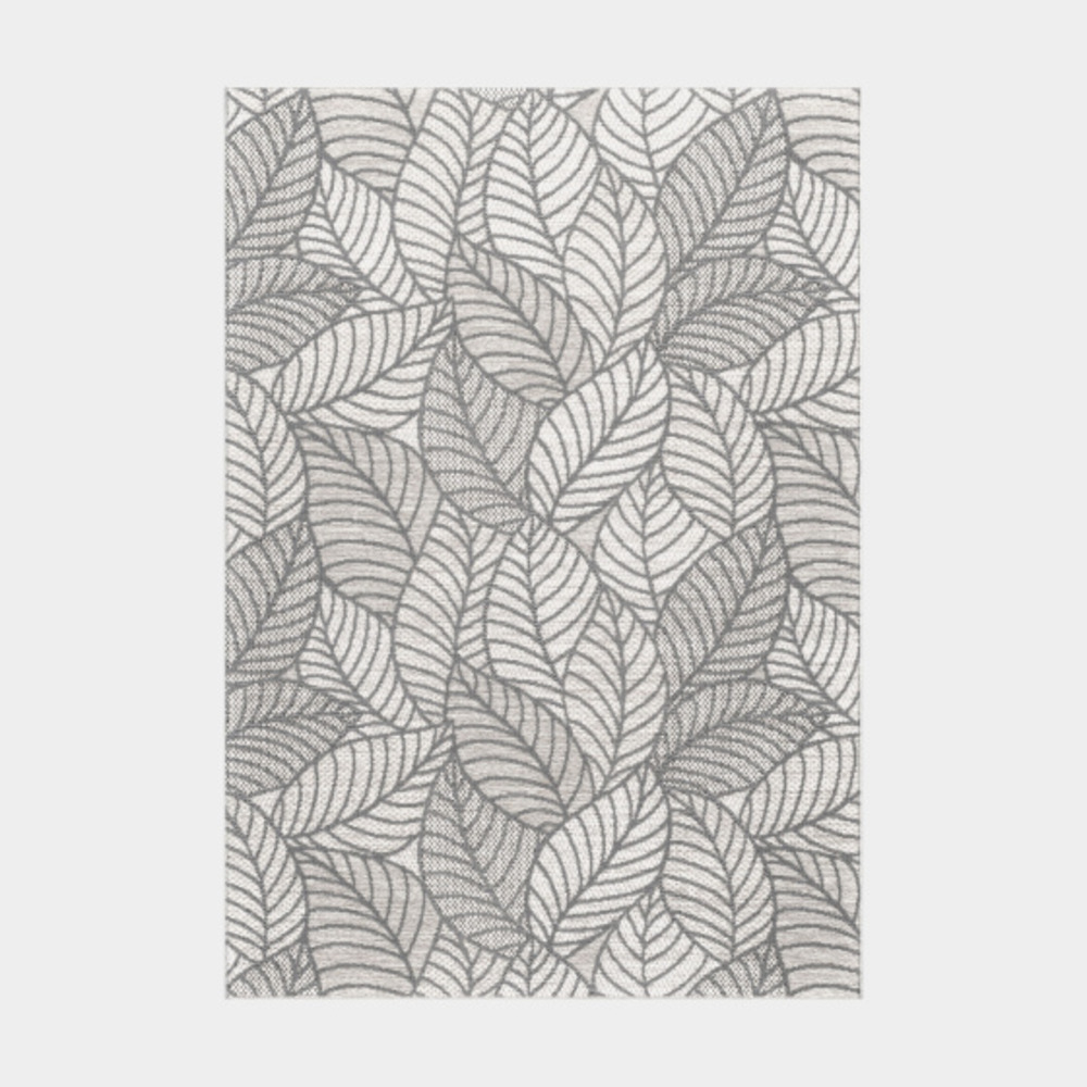 Tapis d'extérieur ou de salon - provence - beige et gris naturel - 200 x 290 cm