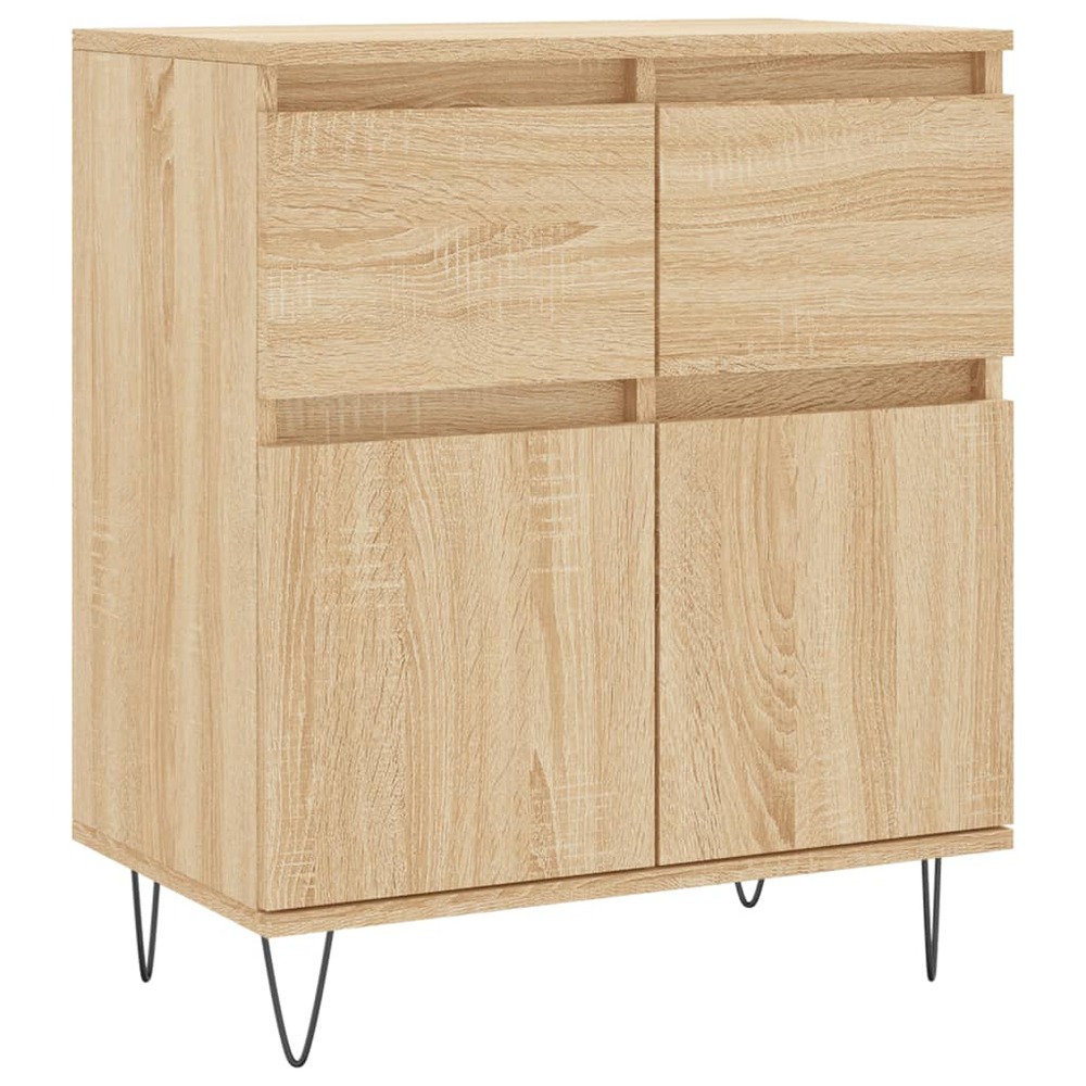 Buffet bahut commode armoire meuble de rangement organisateur cuisine salle de séjour salon sonoma 60 x 35 x 70 cm bois d'ing