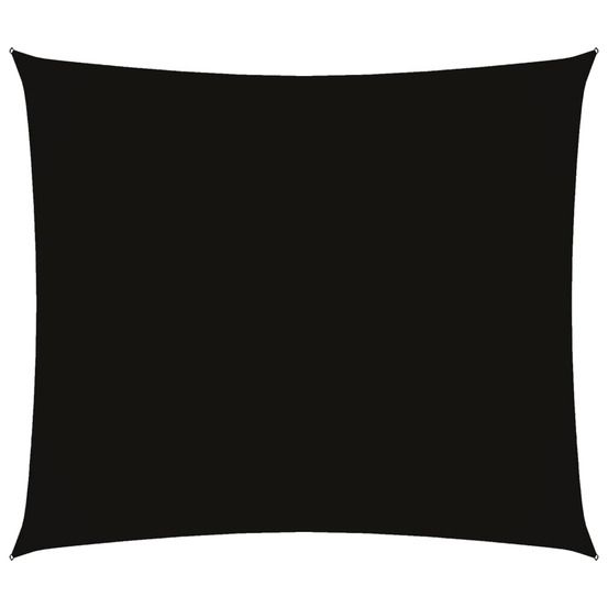 Voile de parasol tissu oxford rectangulaire 2,5x3 m noir