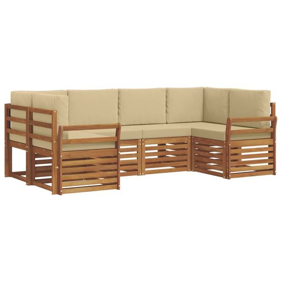 Ensemble de canapés d'extérieur 6 pc naturel