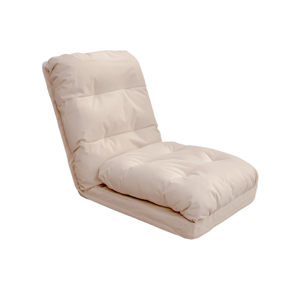 Fauteuil convertible avec dossier réglable à 6 positions beige