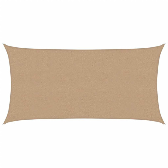 Voile d'ombrage 160 g/m² taupe 2x4 m pehd