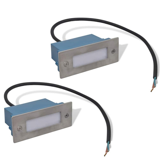 2 LUMINAIRES LED ENCASTRES POU-(865486)