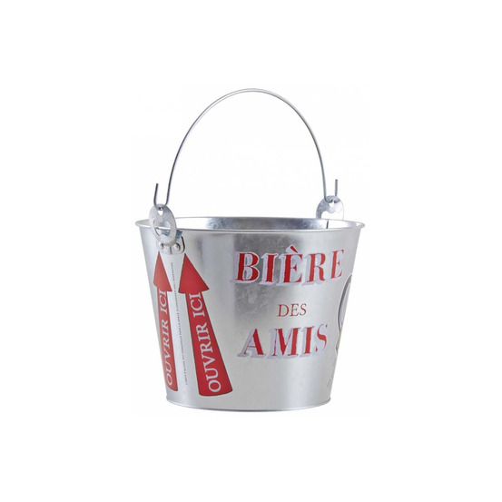 Seau à bière des amis avec décapsuleur