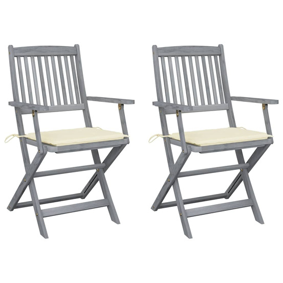 Chaises pliables d'extérieur 2 pcs