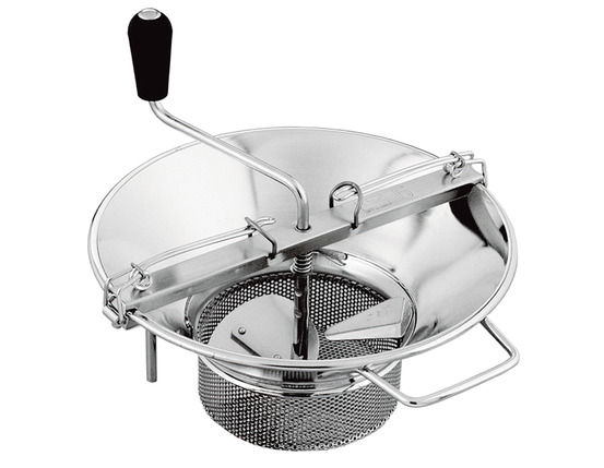 Moulin inox professionnel n°5 avec grille 3 mm - louis tellier