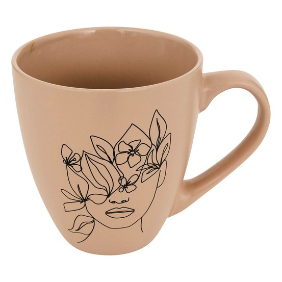 Mug visage l14,7xp10,8xh11,8cm