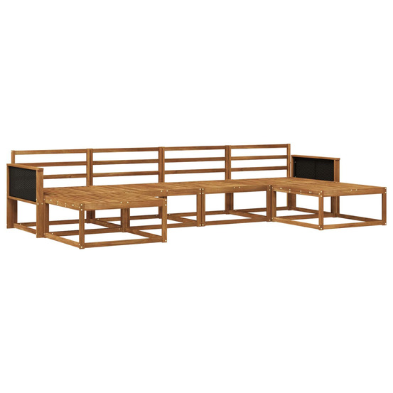 Ensemble de canapés d'extérieur 6 pcs naturel