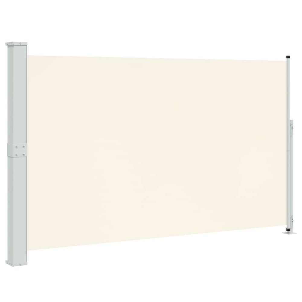 Auvent latéral rétractable de patio 180x314 cm crème