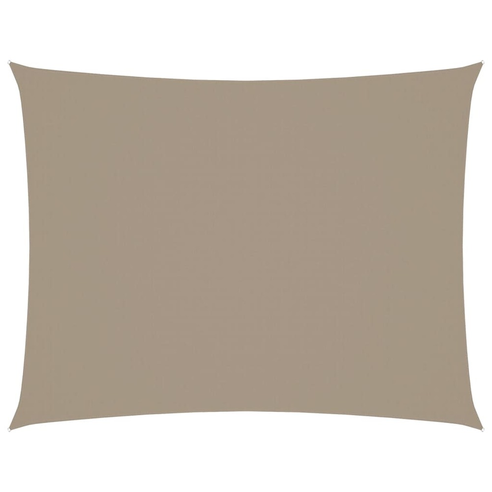 Voile de parasol tissu oxford rectangulaire 3,5x5 m taupe