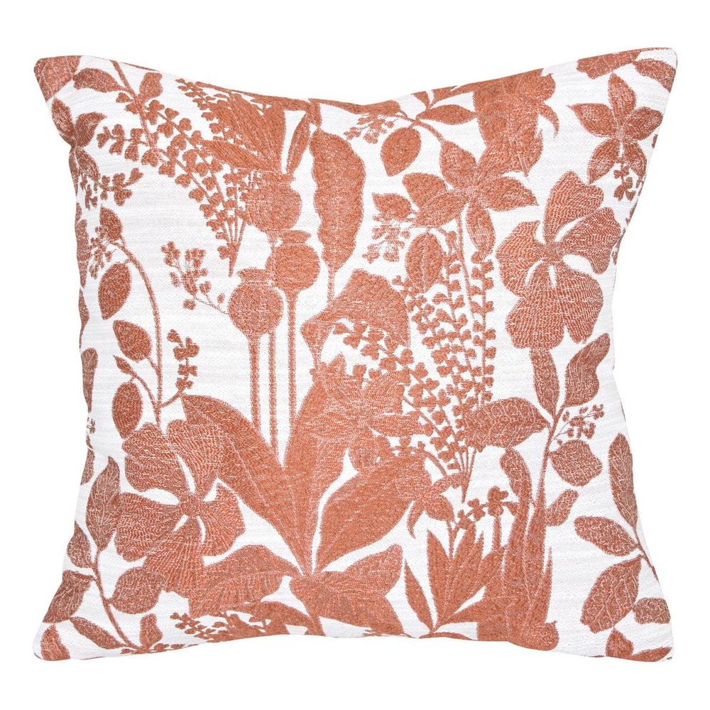 Coussin samara 40x40cm terracotta