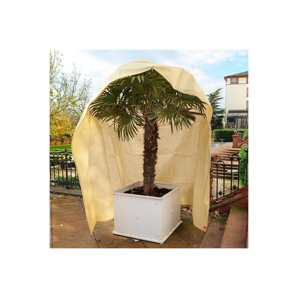 Housses D'hivernage Pour Plantes - 120x180 Cm, Gaze Résistante, Avec Fermeture éclair Et Cordon De Serrage