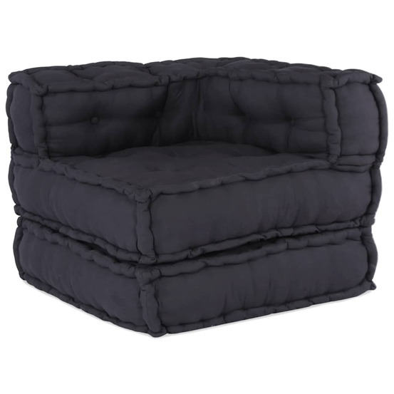 Canapé modulaire anthracite 70x70x54 tissu