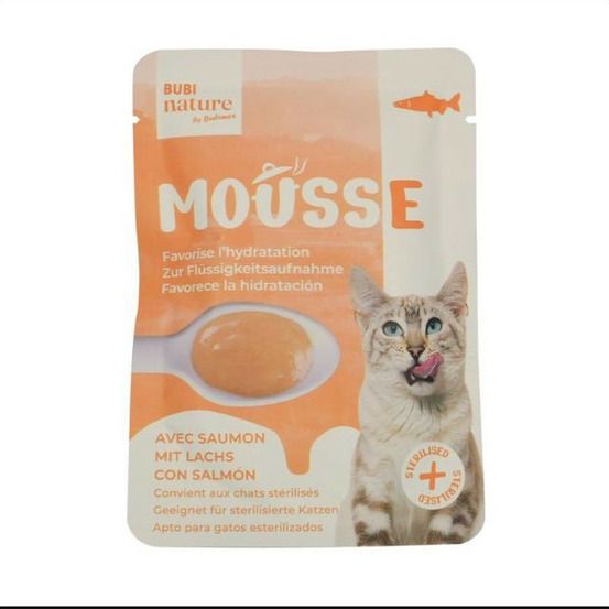 Mousse pour chat au saumon bubinature - 50 g