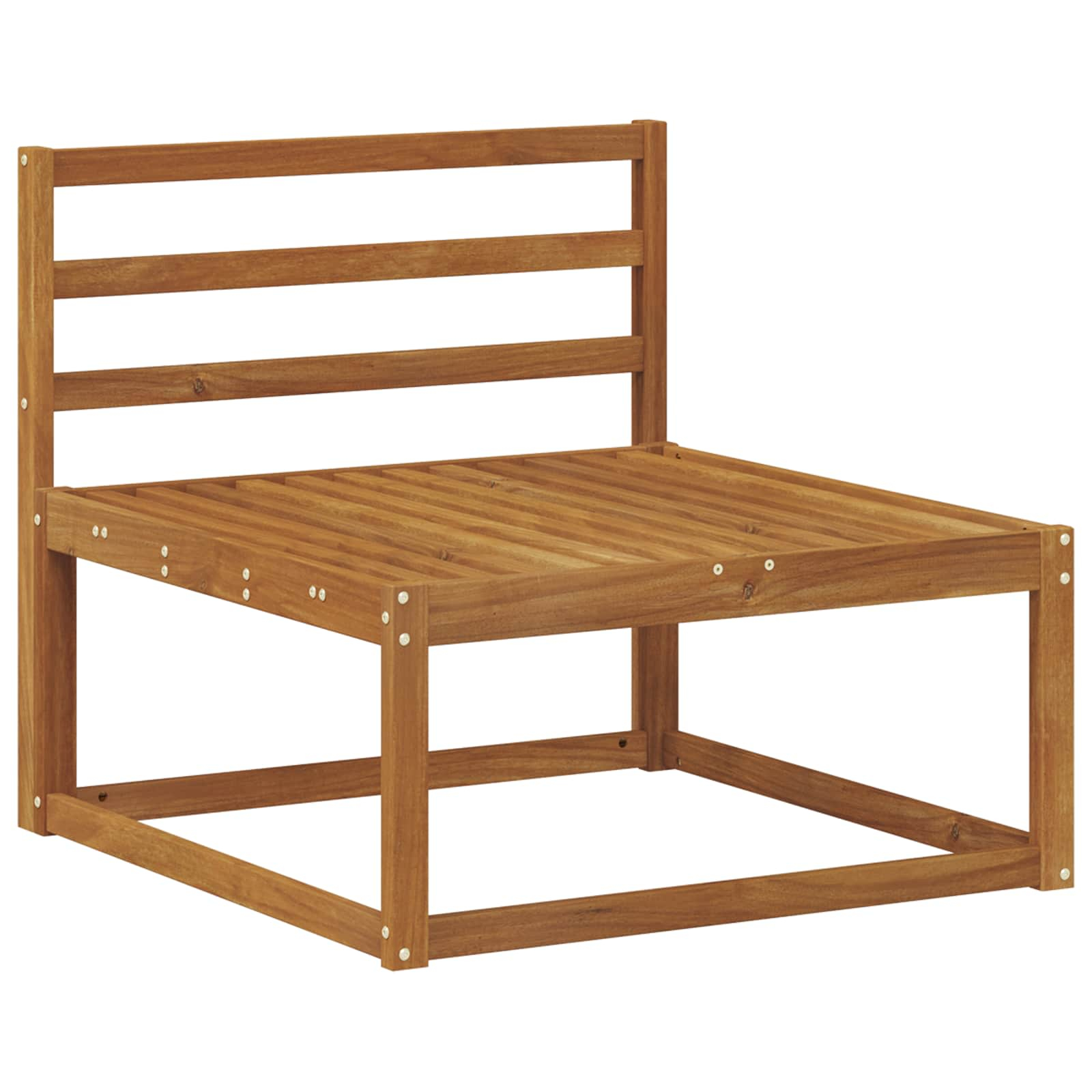 Sofa de milieu extérieur bois d'acacia massif naturel