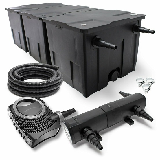 Kit set de filtration 36 watts pompe 8000 litres par heure tuyau 10 m
