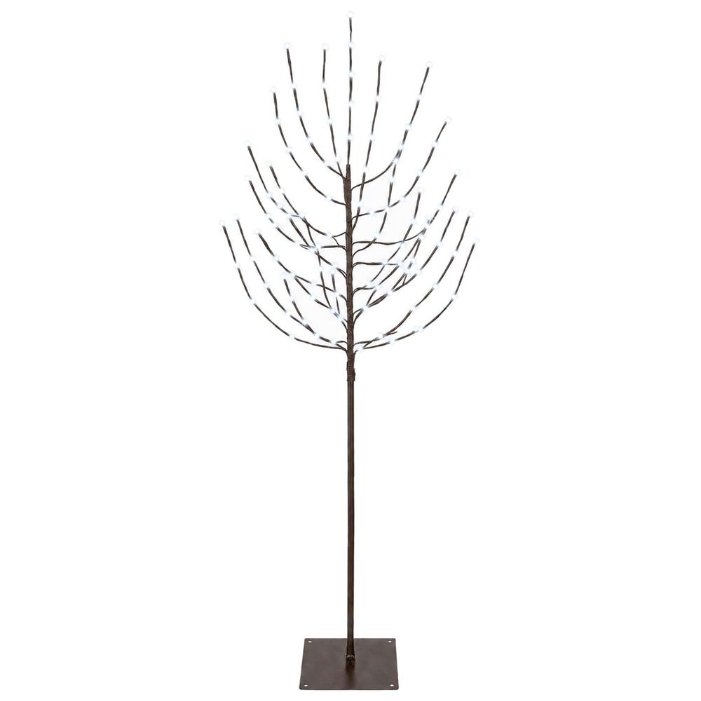 Arbre de noël led noir 20 x 20 x 180 cm acier 160 led