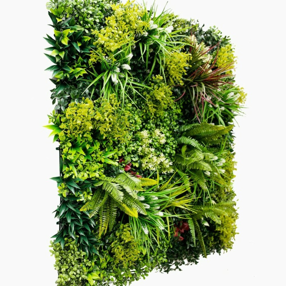 Mur végétal artificiel luxury 1 × 1 m – une plaque décorative pour terrasse et espace d’accueil