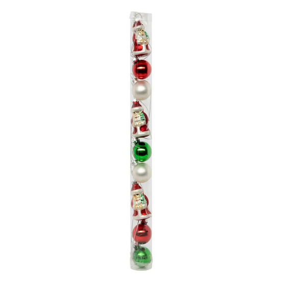 Lot de 9 boules de noël