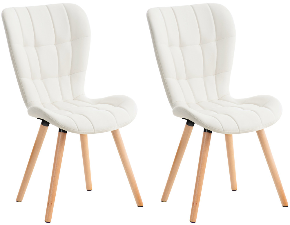 Lot de 2 chaises elda simili cuir