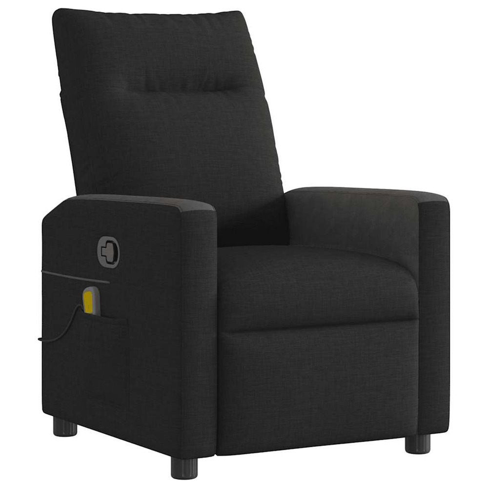 Fauteuil de massage inclinable noir tissu