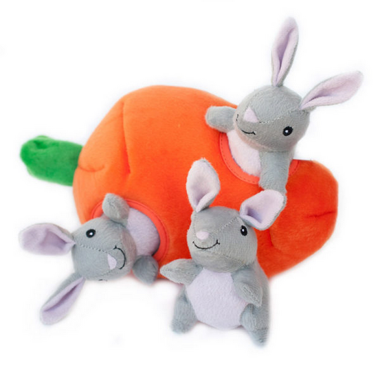 Burrow lapin, peluche de fouille pour chien