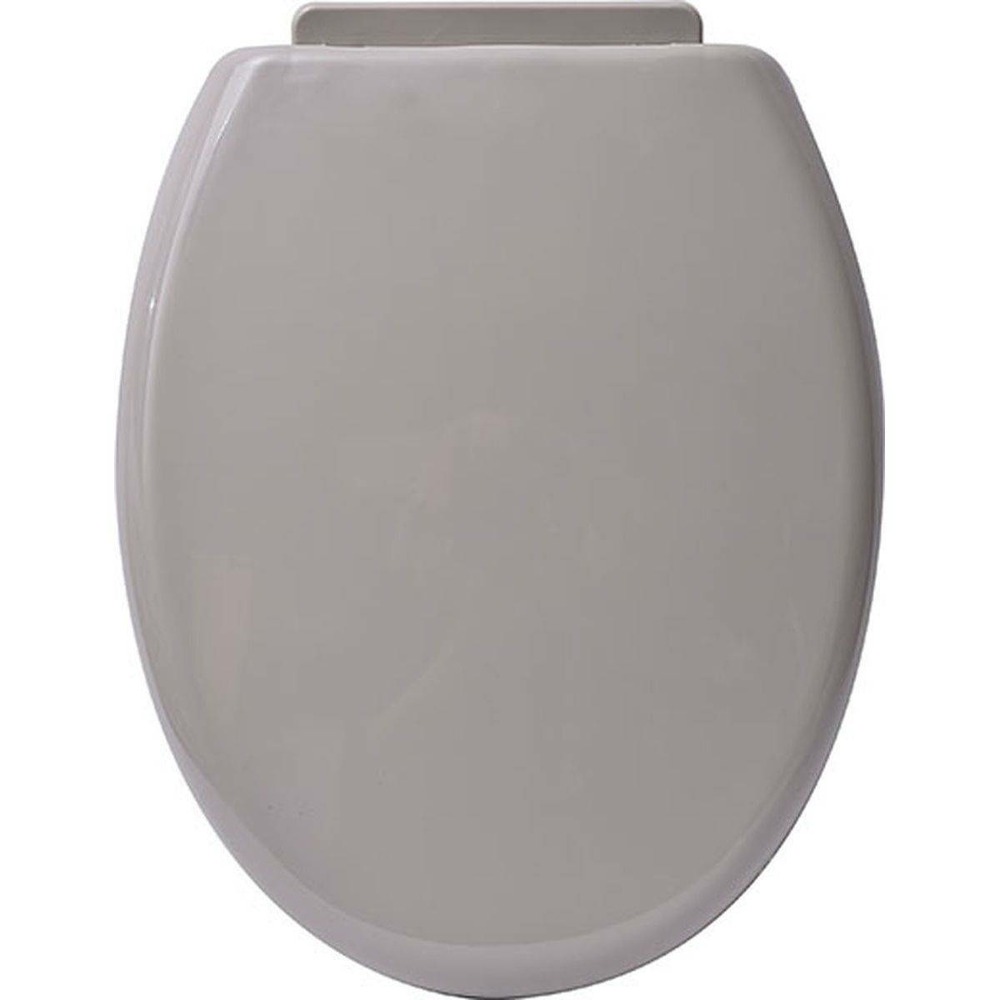 Abattant wc pp 18 pouces attaches plastiques - taupe
