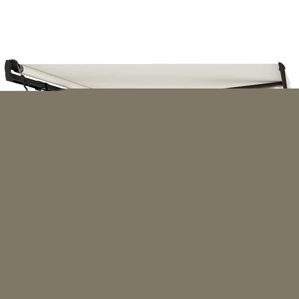 Auvent manuel rétractable avec led 400x300 cm crème