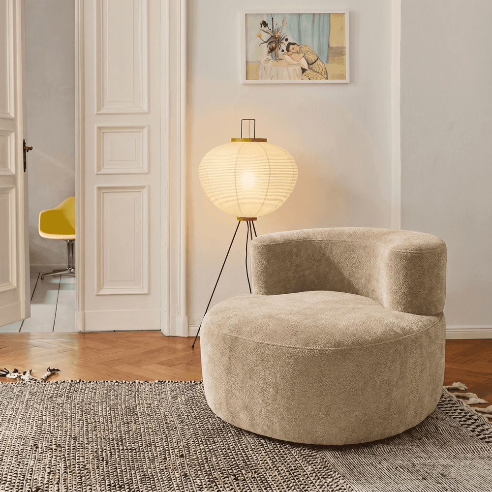 Fauteuil de salon milo 1 place - sable