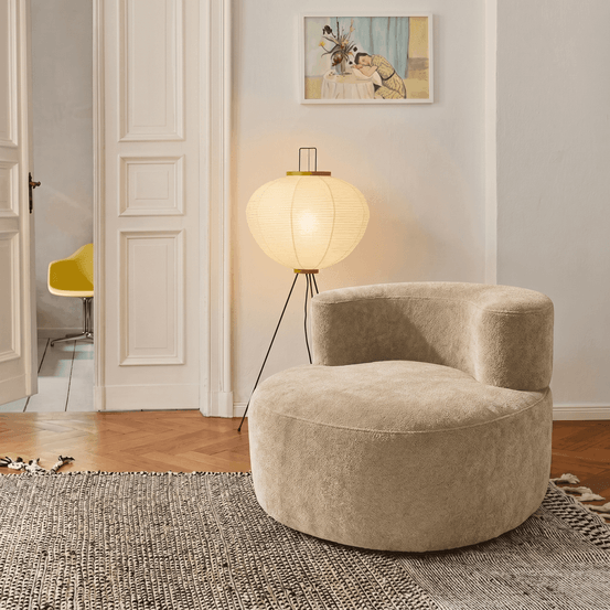 Fauteuil de salon milo 1 place - sable