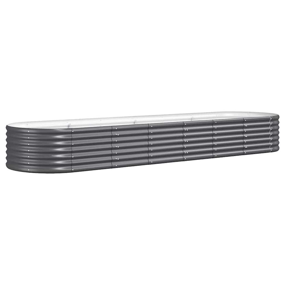 Lit surélevé de jardin acier galvanisé anthracite